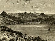 Port Stanley en un grabado de 1880